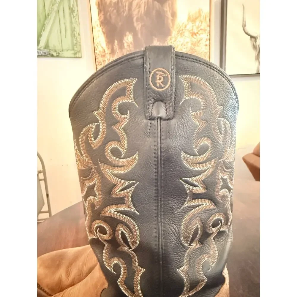 Tony Lama Genuine Leather Cowboy Boots Men's Size 11EE